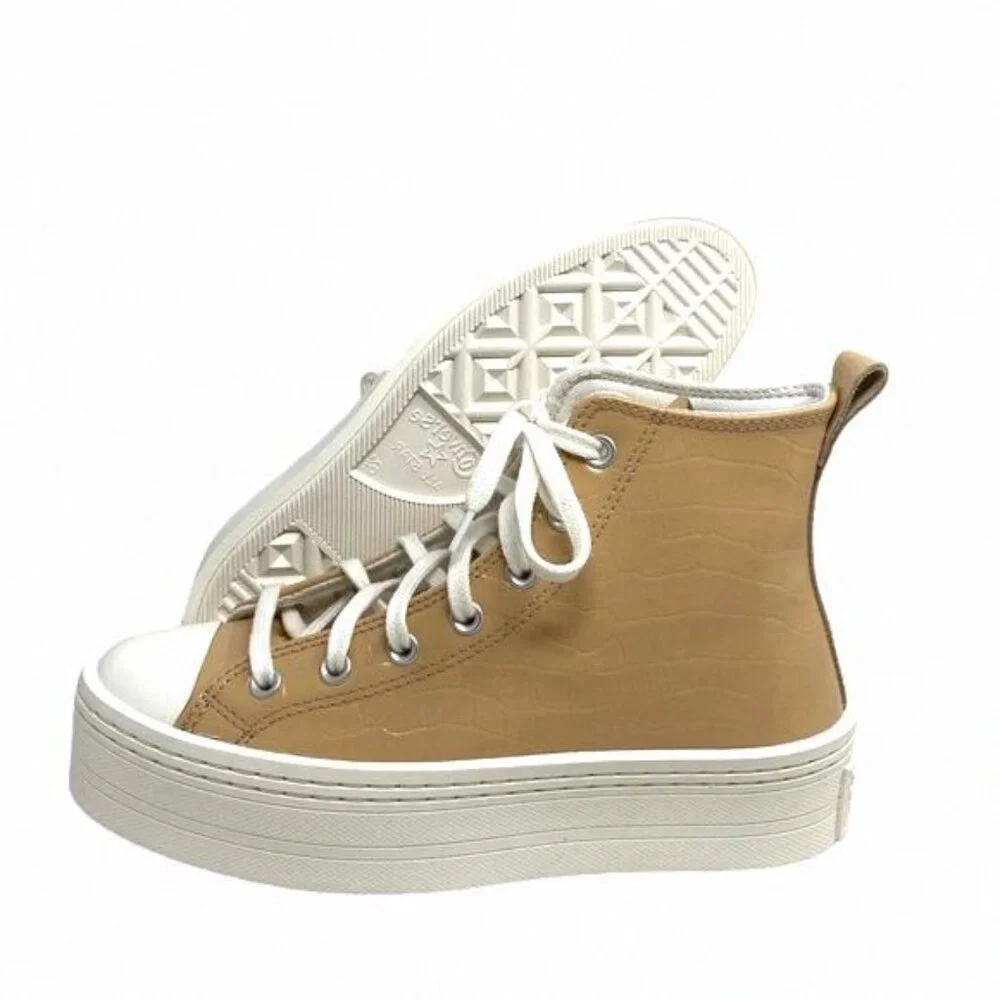 Converse Chuck Modern Lift Platform Leather Shoes A07658C Skate Embossed Women's